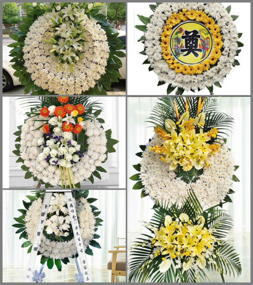安徽六安市金寨县古碑镇黄尖村花圈速递